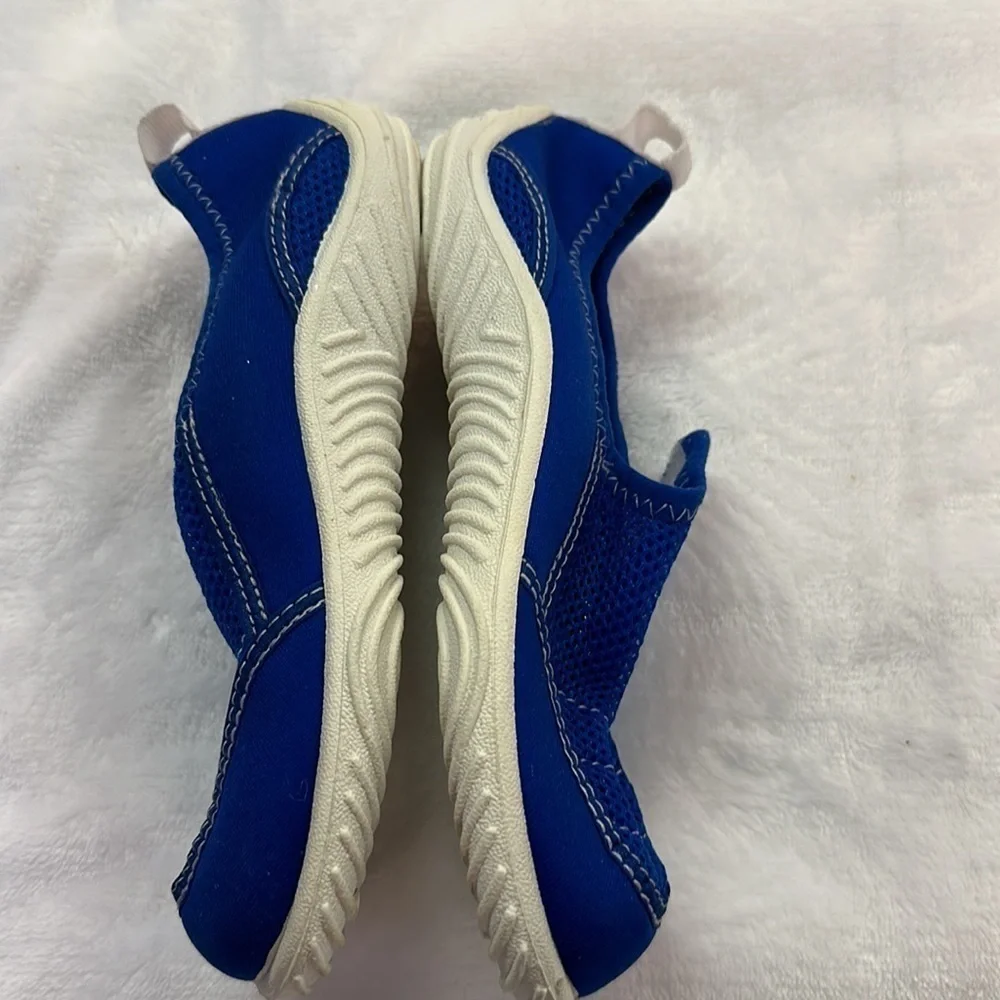 Speedo Water Shoes Boys Blue Hook & Loop Mesh Scuba Fishing Size 11/12 XL